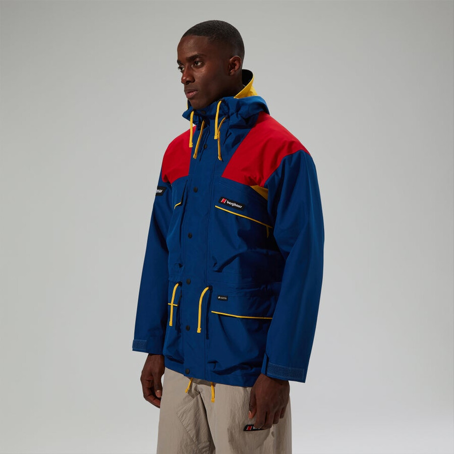 unisex trango de gore-tex impermeable chaqueta - azulrojo berghaus