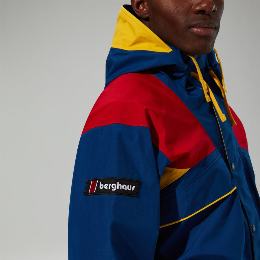 unisex trango de gore-tex impermeable chaqueta - azulrojo berghaus