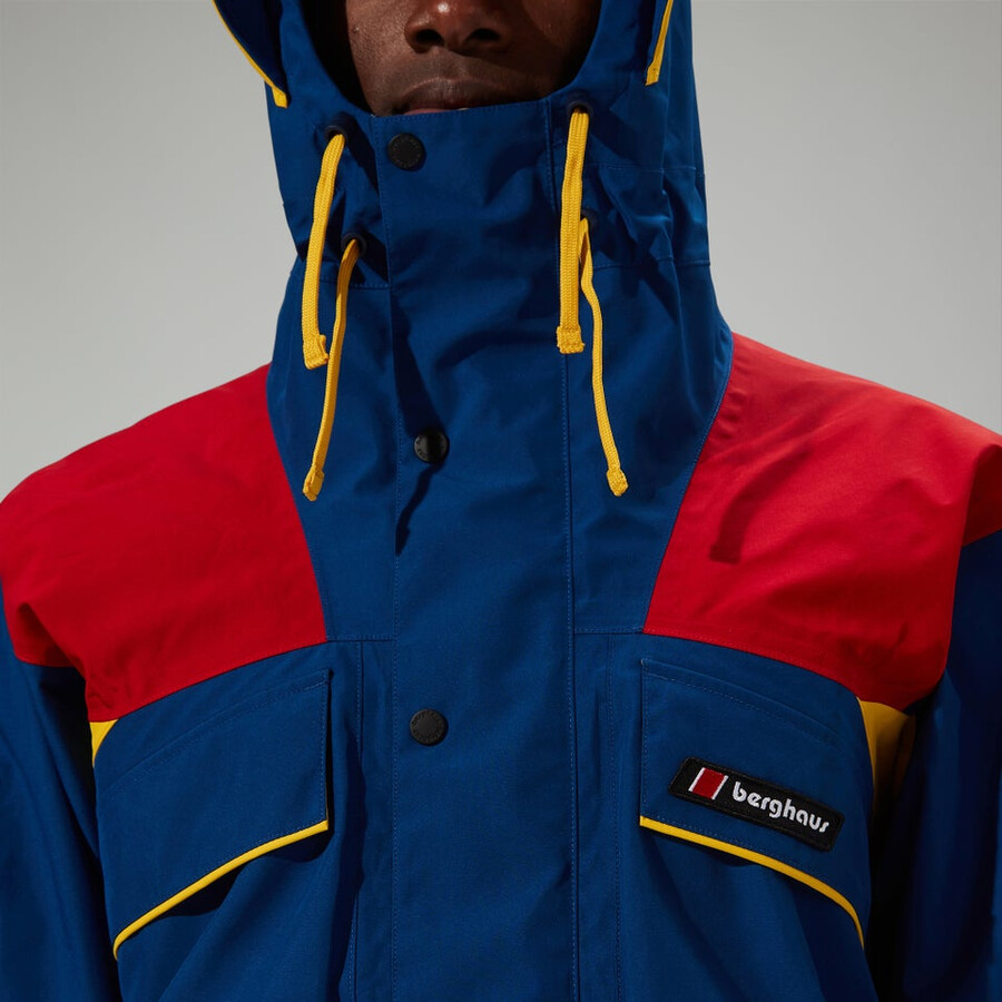unisex trango de gore-tex impermeable chaqueta - azulrojo berghaus