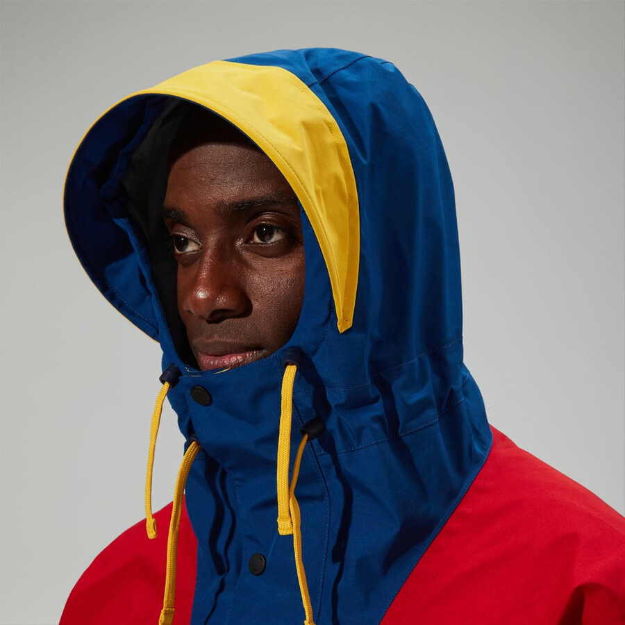 unisex trango de gore-tex impermeable chaqueta - azulrojo berghaus
