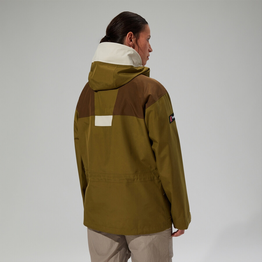 unisex trango de gore-tex impermeable chaqueta - verdemarrón berghaus