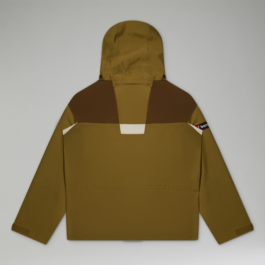 unisex trango de gore-tex impermeable chaqueta - verdemarrón berghaus
