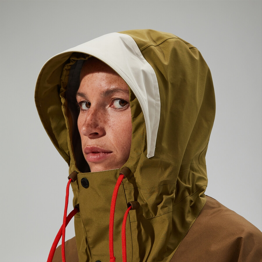 unisex trango de gore-tex impermeable chaqueta - verdemarrón berghaus