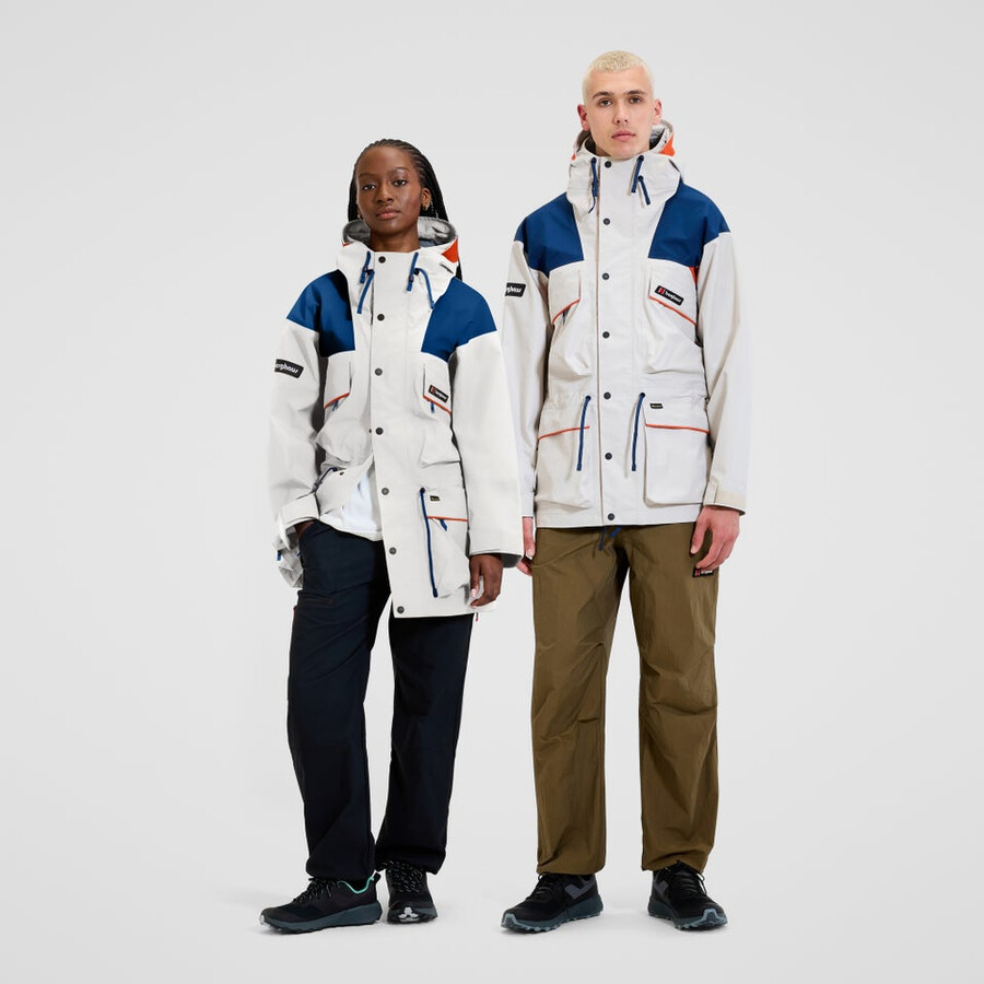 unisex trango de gore-tex impermeable chaqueta de color grisazul berghaus