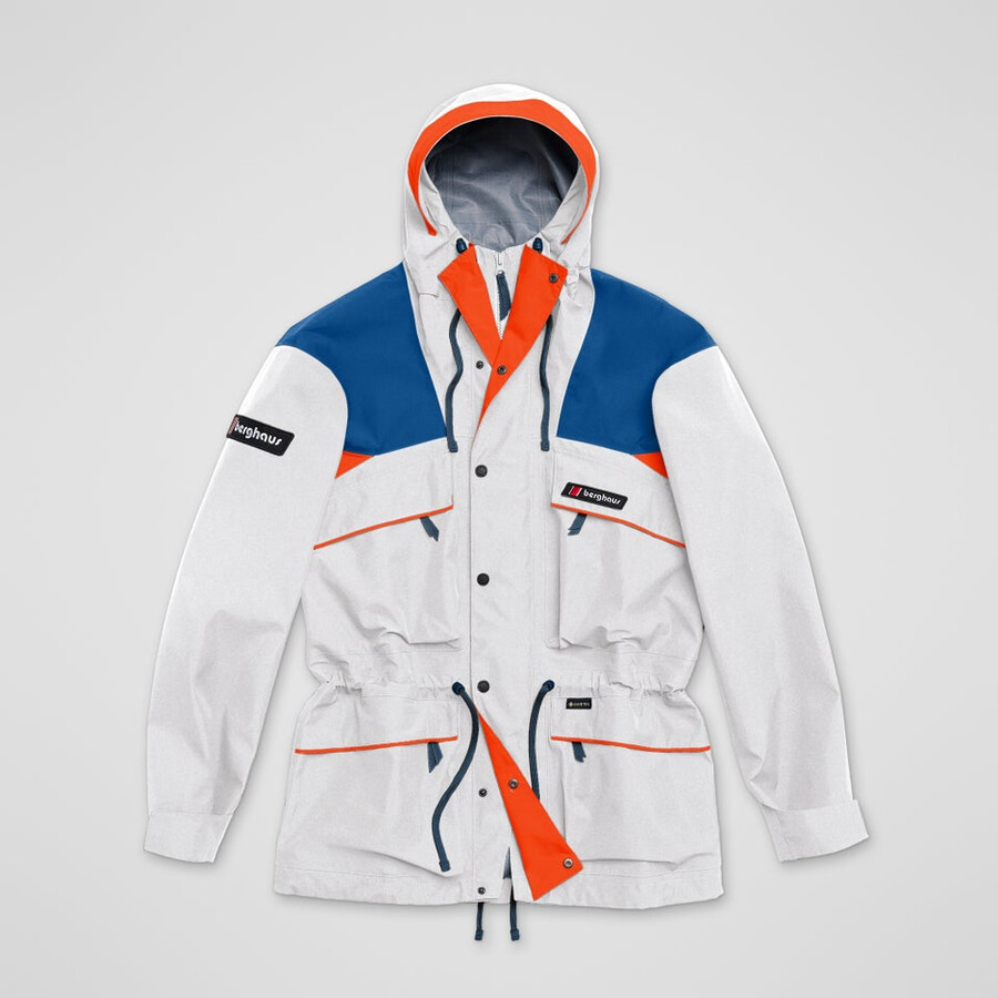 unisex trango de gore-tex impermeable chaqueta de color grisazul berghaus