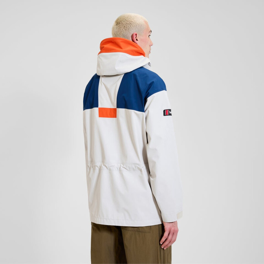 unisex trango de gore-tex impermeable chaqueta de color grisazul berghaus