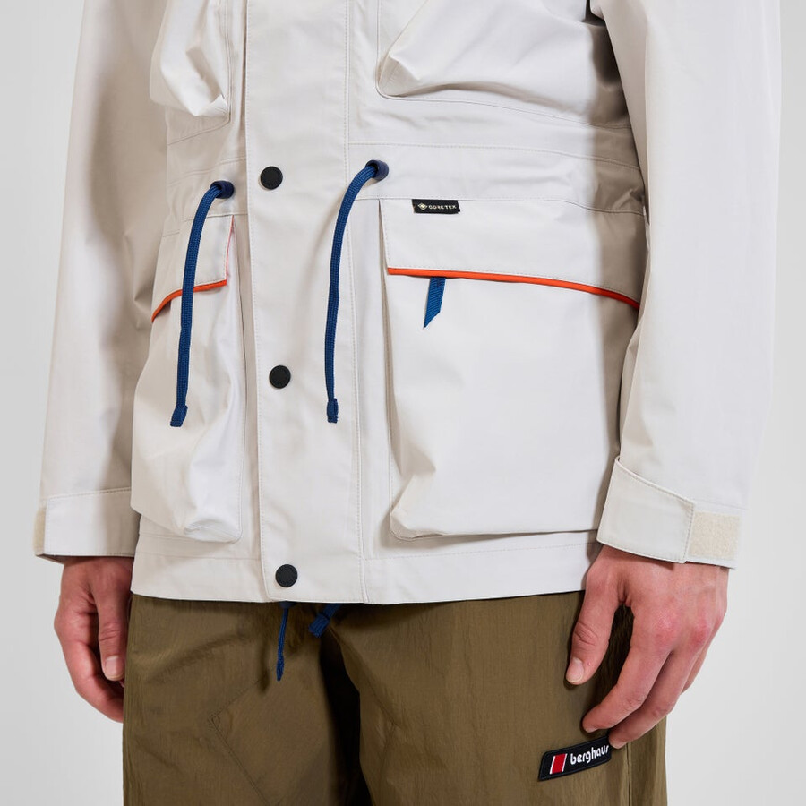 unisex trango de gore-tex impermeable chaqueta de color grisazul berghaus