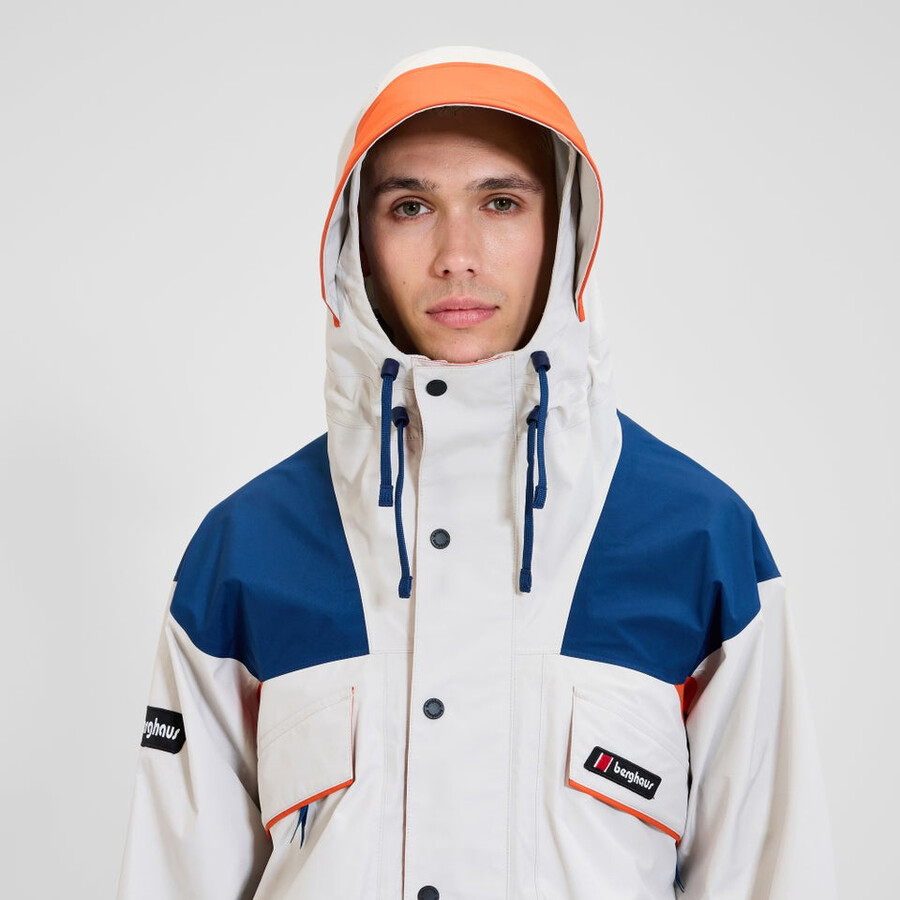 unisex trango de gore-tex impermeable chaqueta de color grisazul berghaus