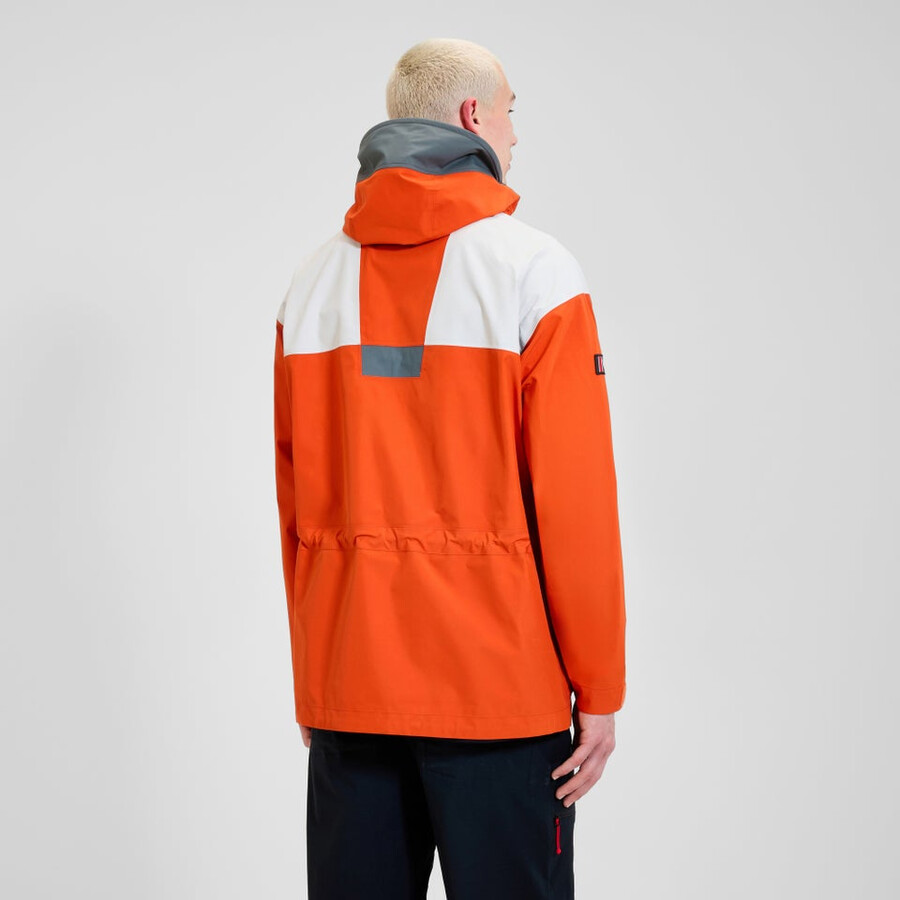 unisex trango de gore-tex impermeable chaqueta - naranjagris berghaus