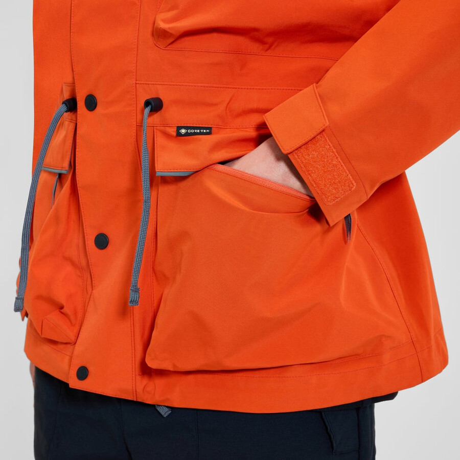 unisex trango de gore-tex impermeable chaqueta - naranjagris berghaus