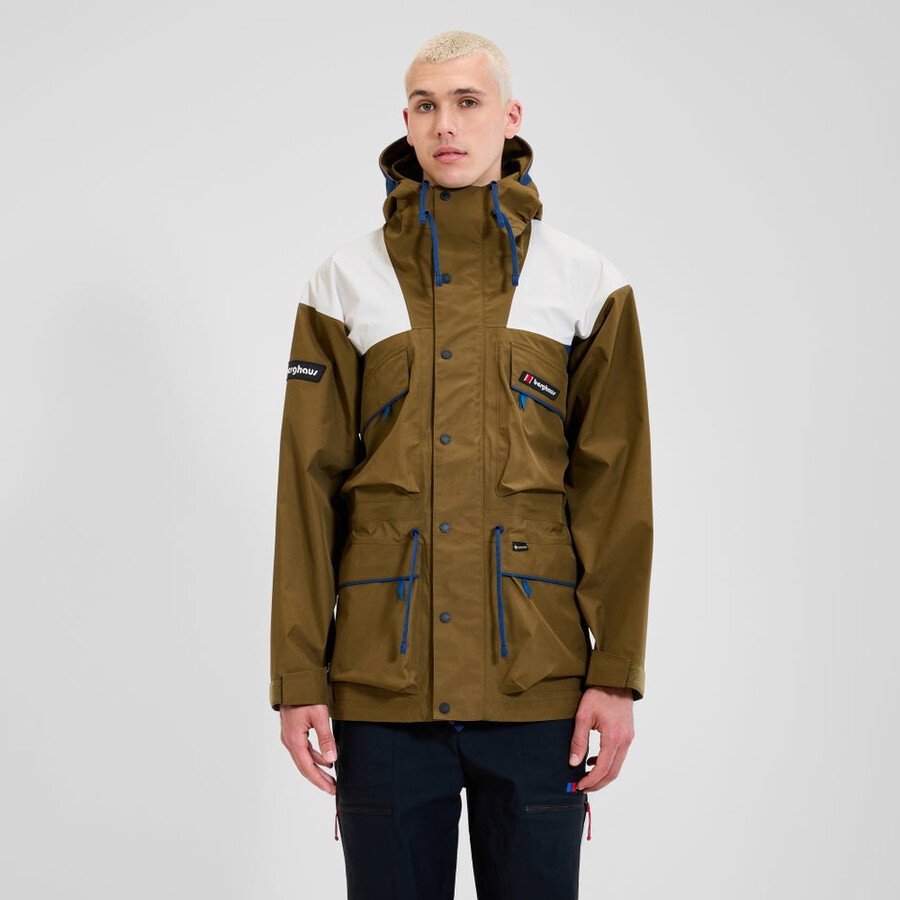 unisex trango de gore-tex impermeable chaqueta marróngris berghaus