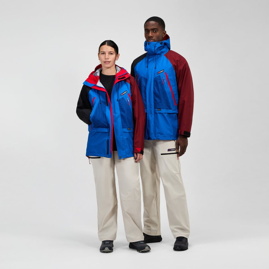 unisex tormenta 25 chaqueta de gore-tex - azulrojo berghaus