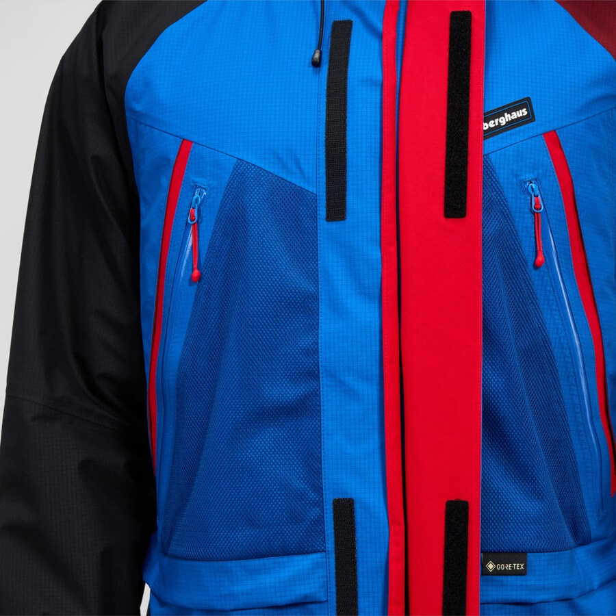 unisex tormenta 25 chaqueta de gore-tex - azulrojo berghaus