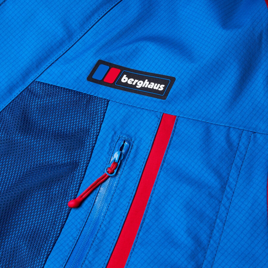 unisex tormenta 25 chaqueta de gore-tex - azulrojo berghaus