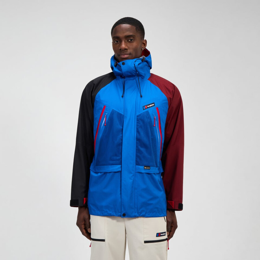unisex tormenta 25 chaqueta de gore-tex - azulrojo berghaus