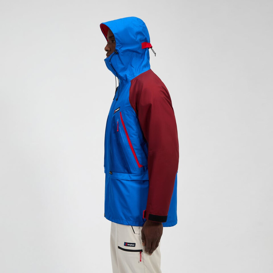 unisex tormenta 25 chaqueta de gore-tex - azulrojo berghaus