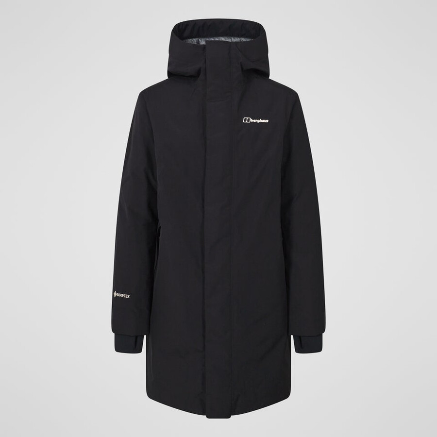 la mujer ahsbery gore-tex down parka - negro berghaus