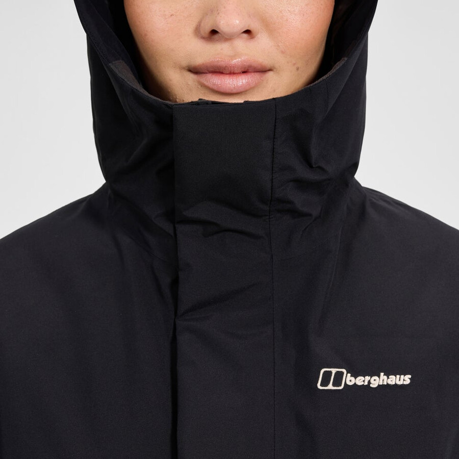la mujer ahsbery gore-tex down parka - negro berghaus