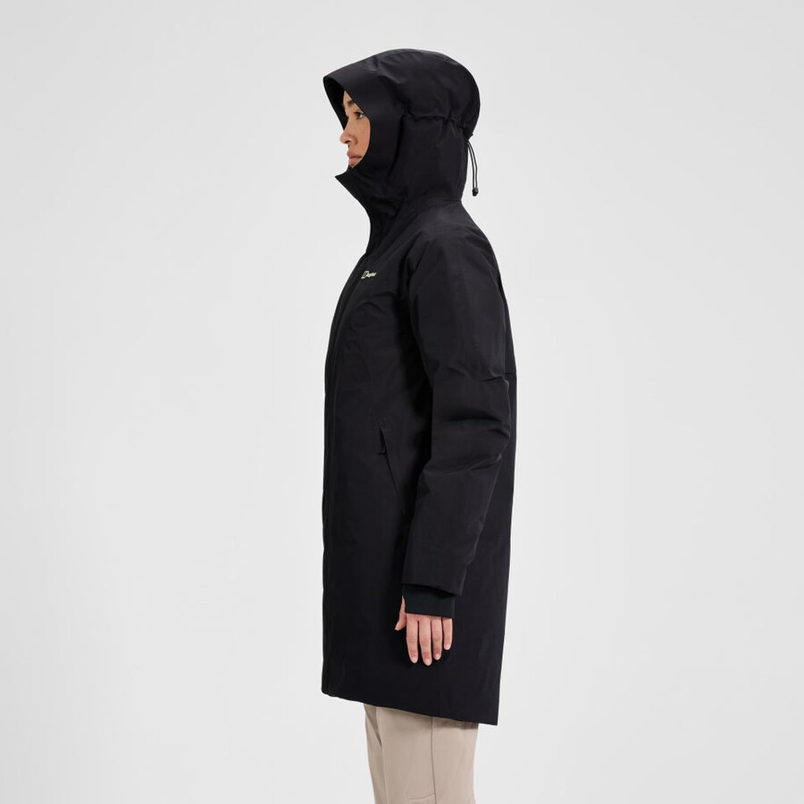la mujer ahsbery gore-tex down parka - negro berghaus