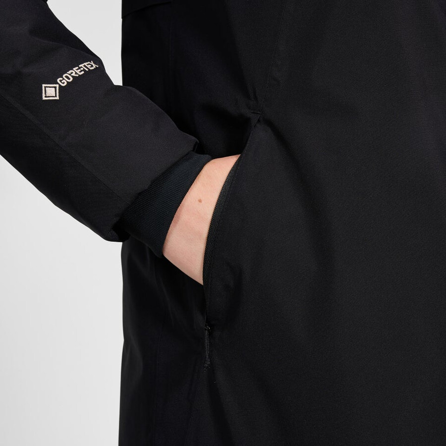 la mujer ahsbery gore-tex down parka - negro berghaus