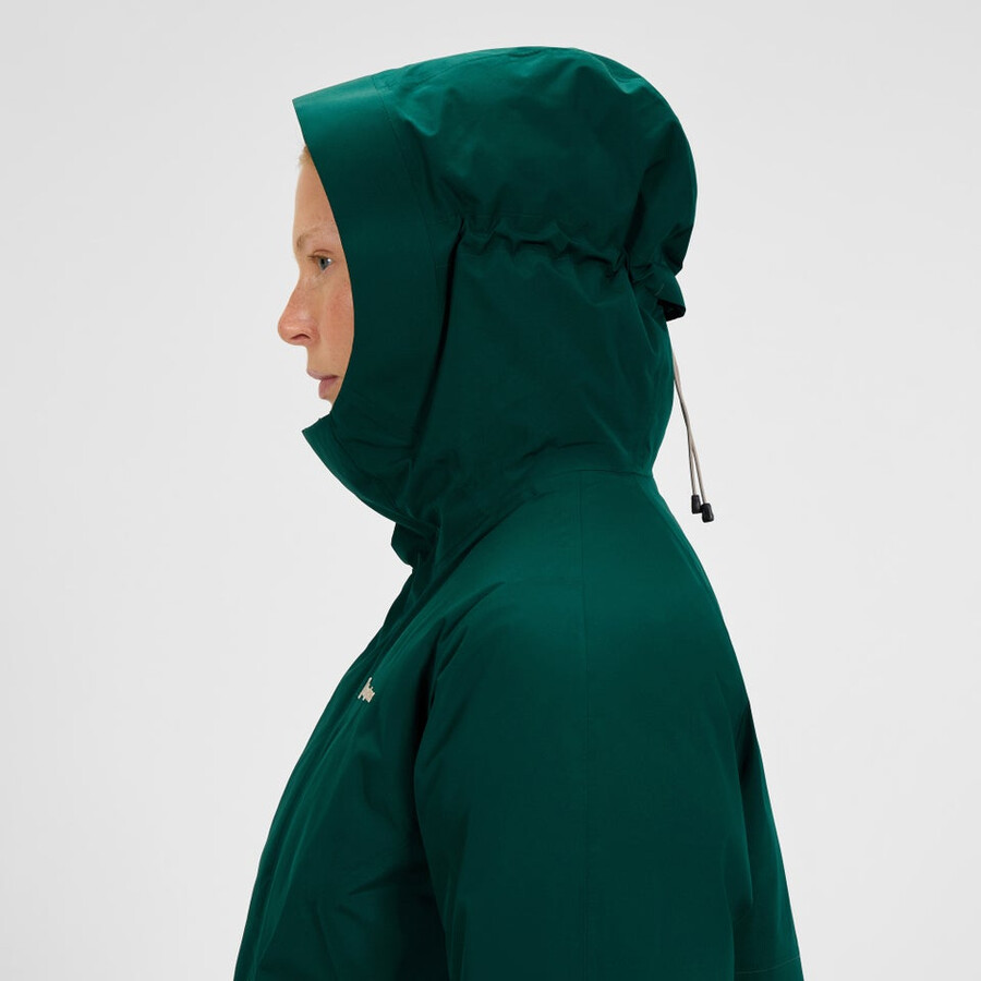 la mujer ahsbery gore-tex abajo parka verde berghaus