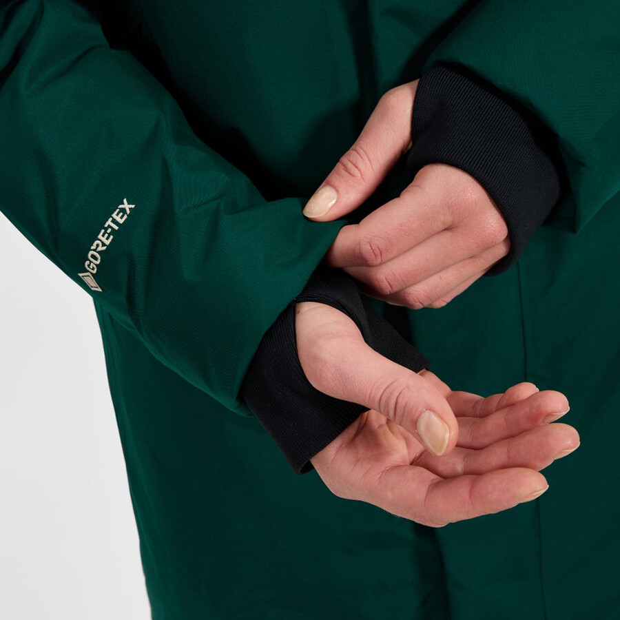 la mujer ahsbery gore-tex abajo parka verde berghaus