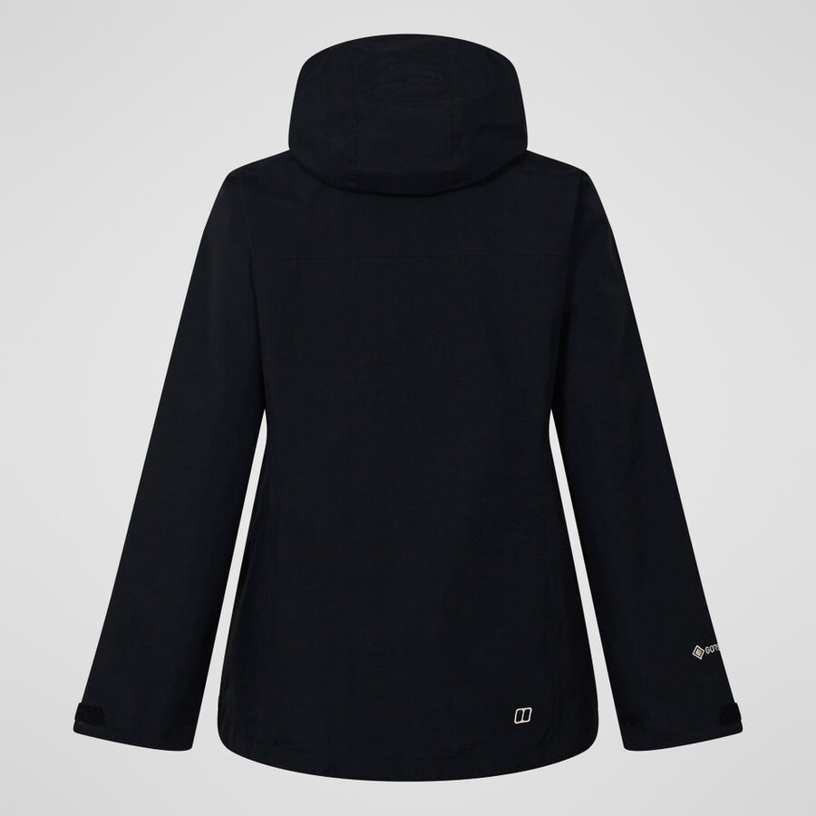las mujeres del escalador 2.0 interactivo de gore-tex impermeable chaqueta - negro berghaus