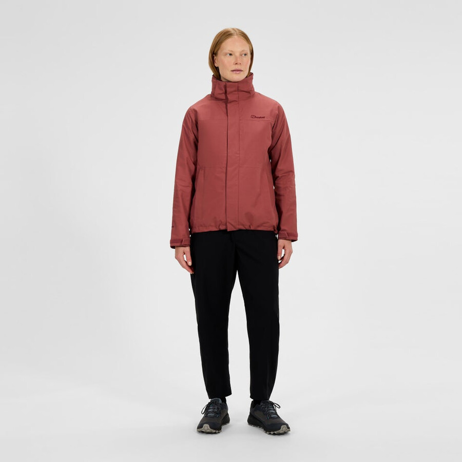 las mujeres del escalador 2.0 interactivo de gore-tex impermeable chaqueta - rojo berghaus