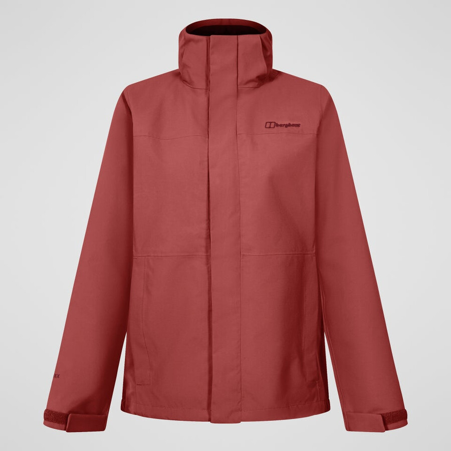 las mujeres del escalador 2.0 interactivo de gore-tex impermeable chaqueta - rojo berghaus