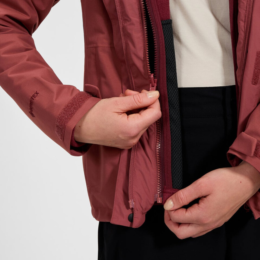 las mujeres del escalador 2.0 interactivo de gore-tex impermeable chaqueta - rojo berghaus