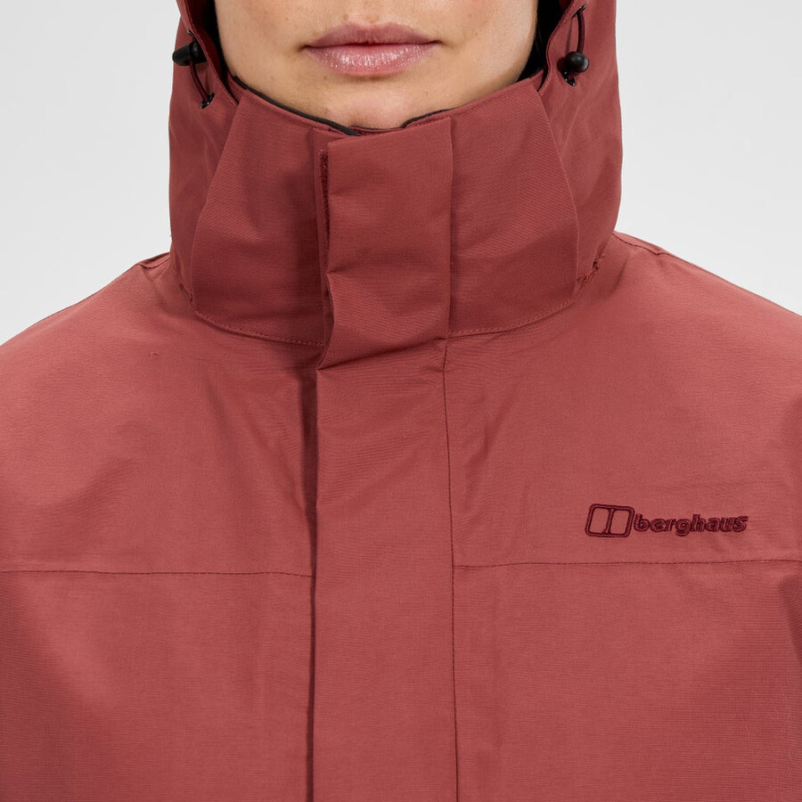 las mujeres del escalador 2.0 interactivo de gore-tex impermeable chaqueta - rojo berghaus
