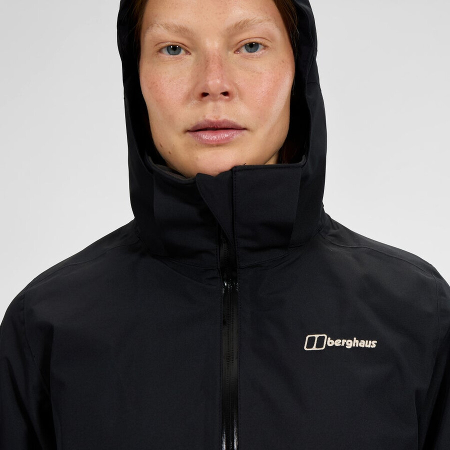 las mujeres deambulan gemini 3 en 1 chaqueta - negrogris berghaus