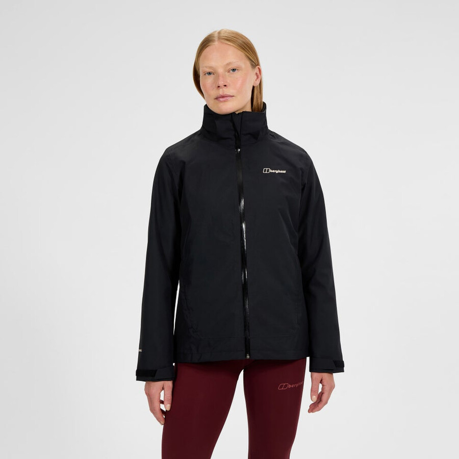 las mujeres deambulan gemini 3 en 1 chaqueta - negrogris berghaus