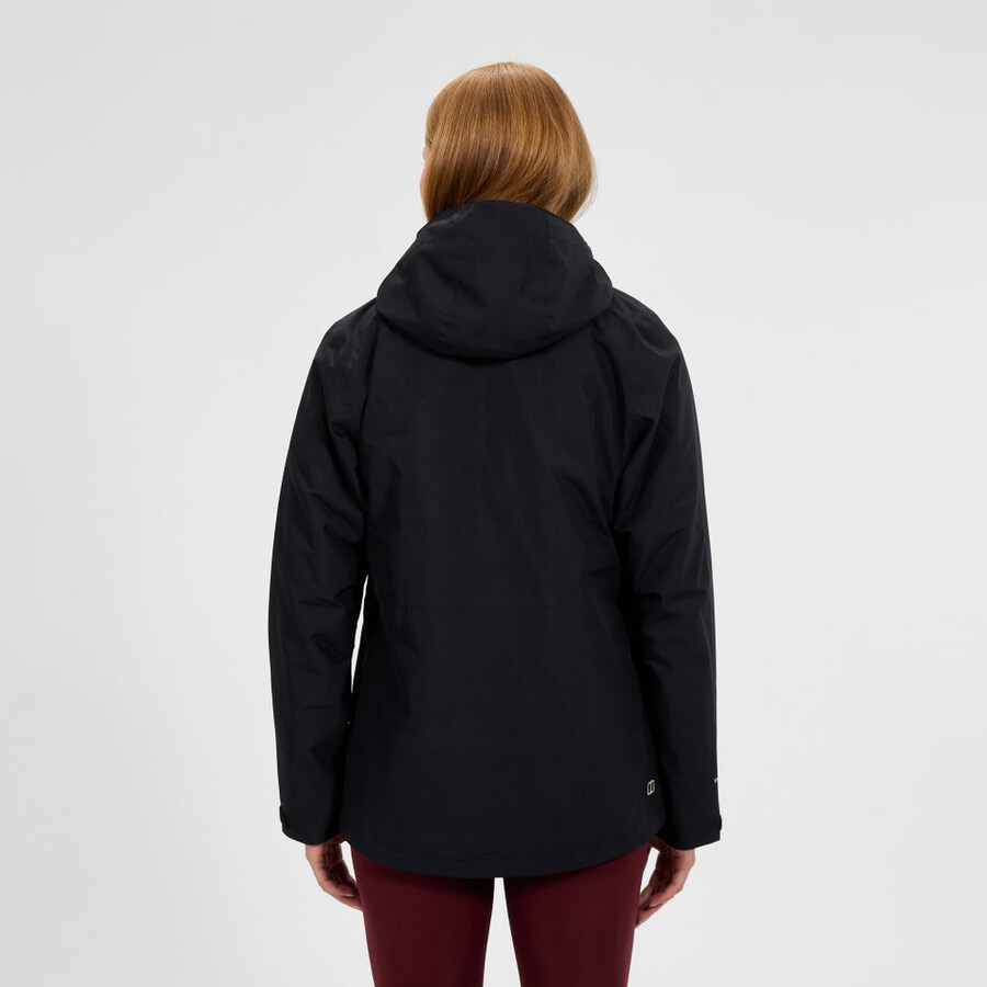 las mujeres deambulan gemini 3 en 1 chaqueta - negrogris berghaus
