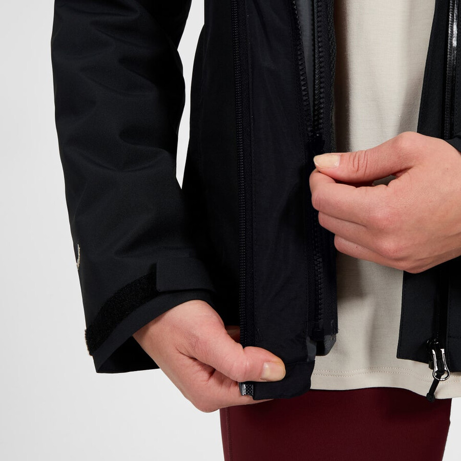 las mujeres deambulan gemini 3 en 1 chaqueta - negrogris berghaus