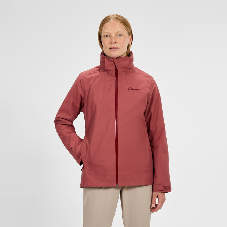 las mujeres deambulan gemini 3 en 1 chaqueta roja berghaus