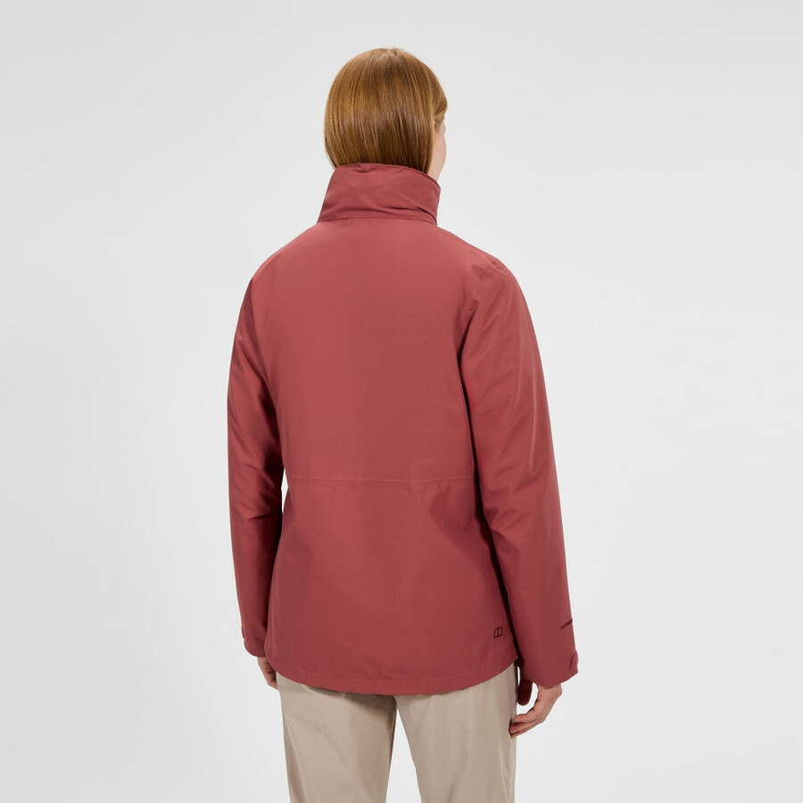 las mujeres deambulan gemini 3 en 1 chaqueta roja berghaus