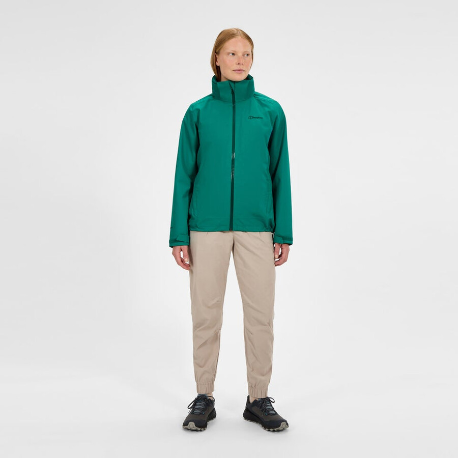 las mujeres deambulan interactivo de la chaqueta - verde berghaus