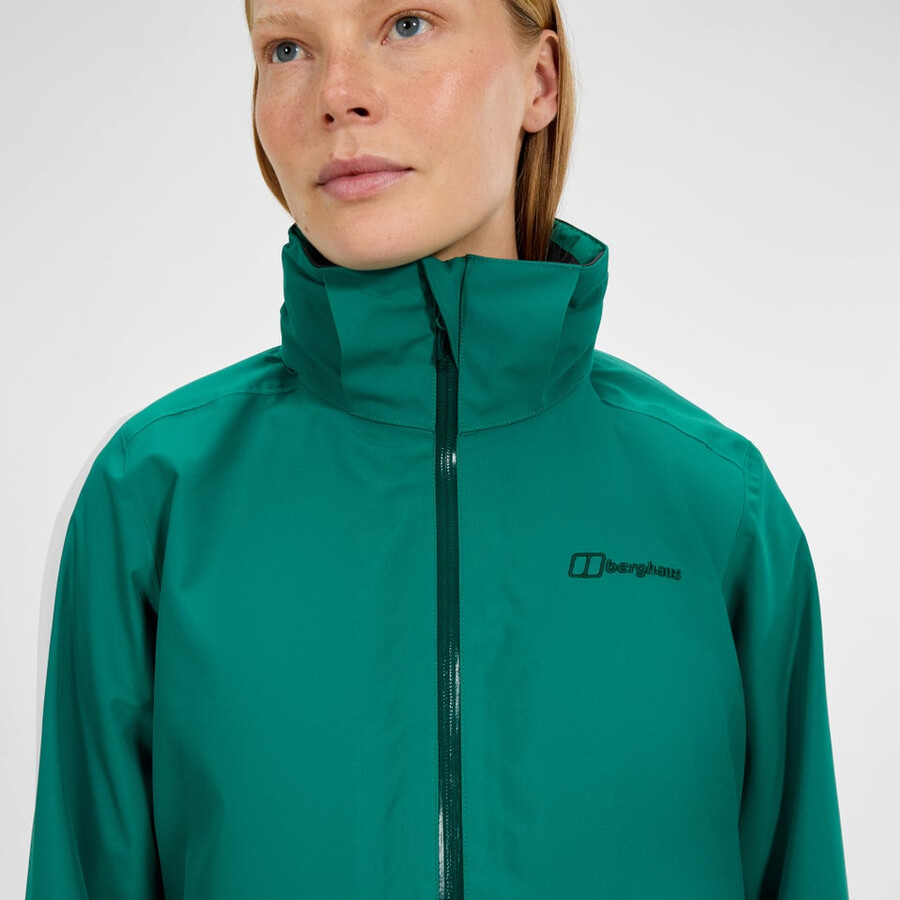 las mujeres deambulan interactivo de la chaqueta - verde berghaus