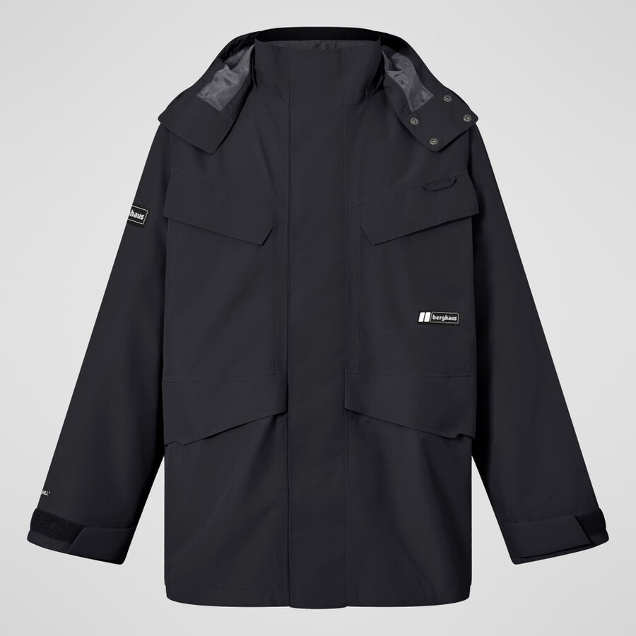 unisex volcanismo parka - negro berghaus
