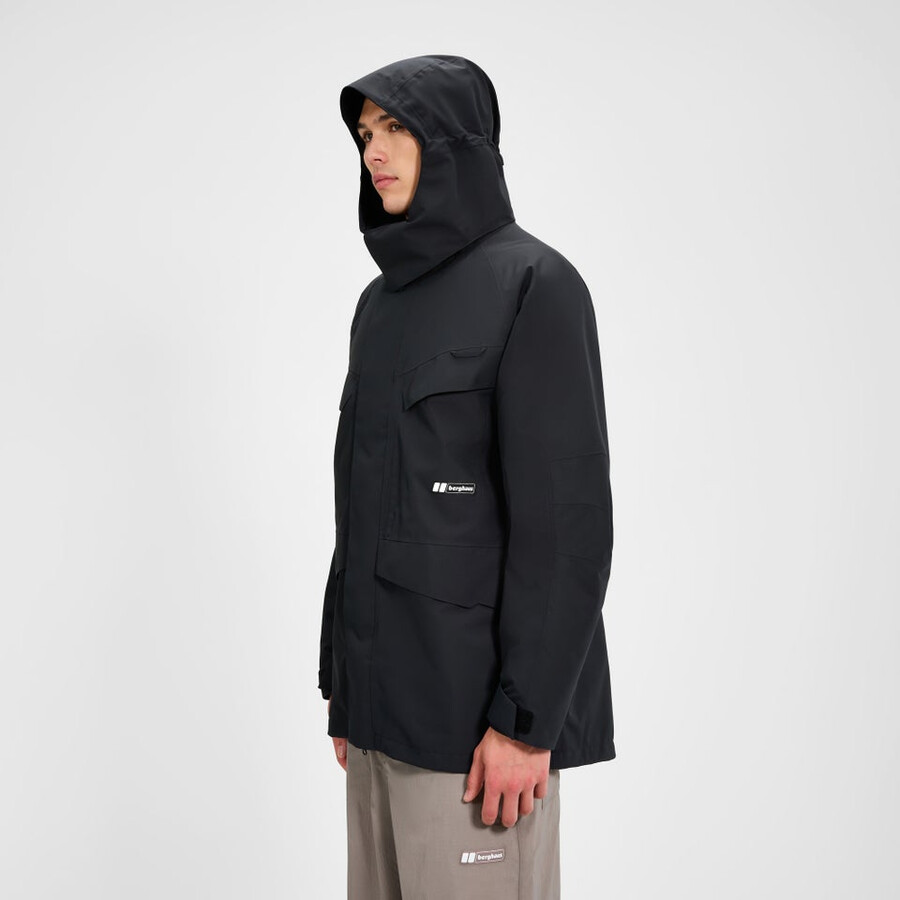unisex volcanismo parka - negro berghaus