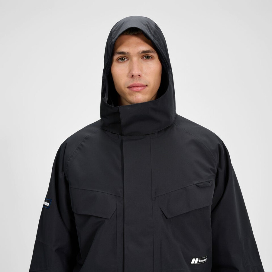 unisex volcanismo parka - negro berghaus