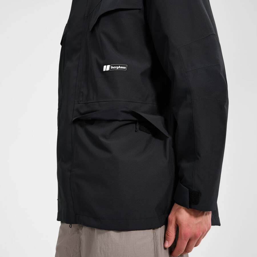 unisex volcanismo parka - negro berghaus