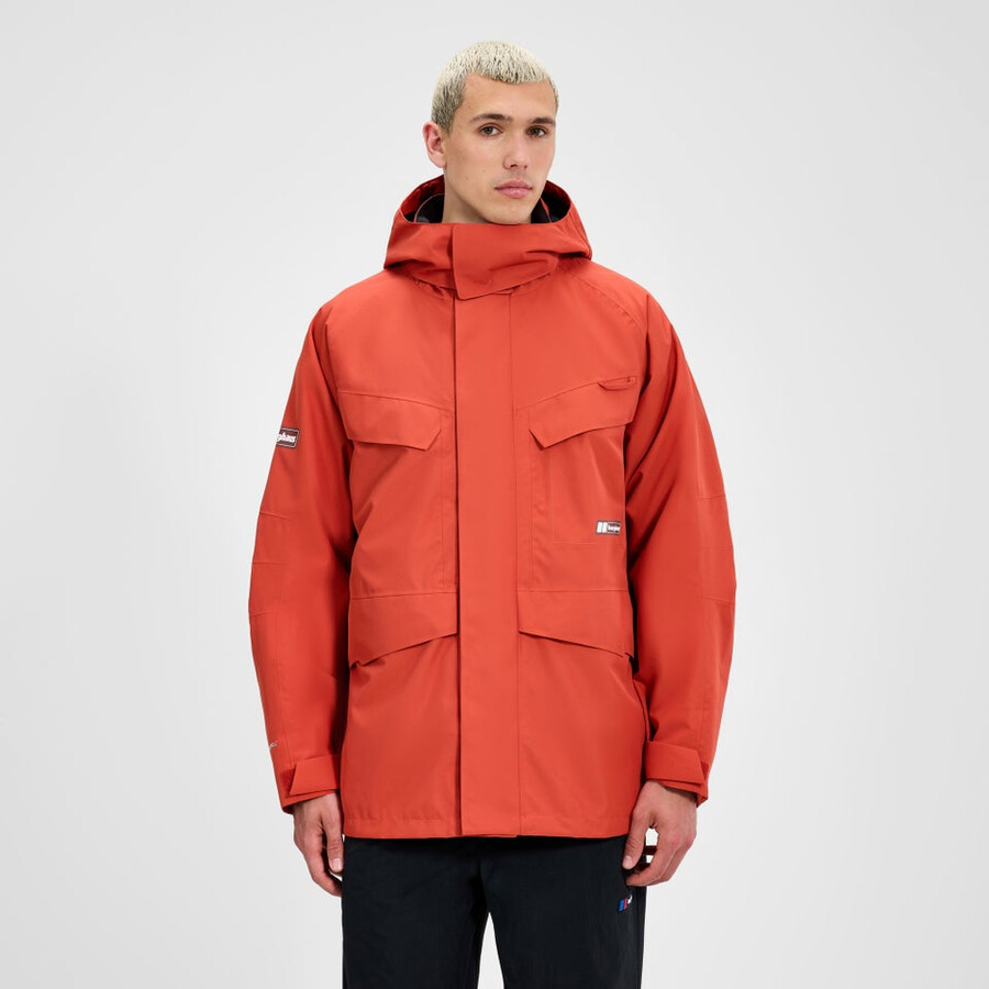 unisex volcanismo parka - naranja berghaus