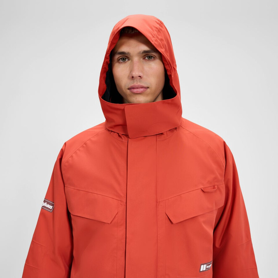 unisex volcanismo parka - naranja berghaus