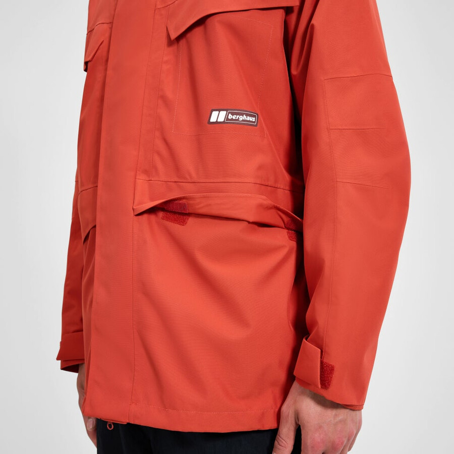 unisex volcanismo parka - naranja berghaus