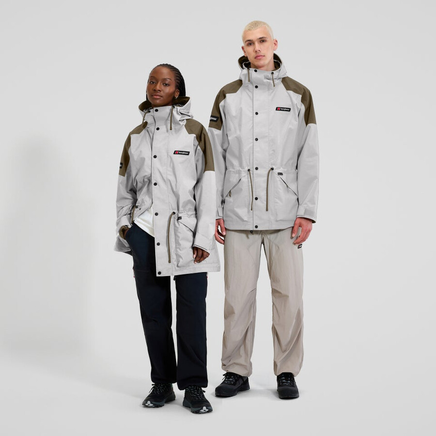 unisex meru la montaña gore-tex chaqueta marróngris berghaus