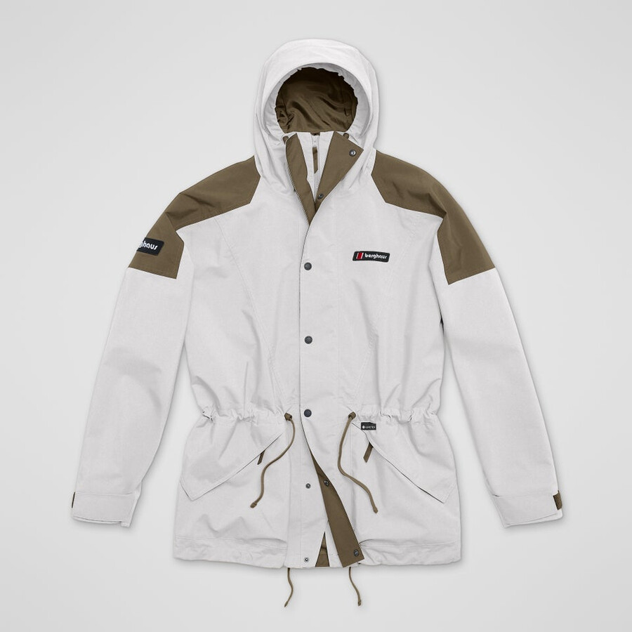 unisex meru la montaña gore-tex chaqueta marróngris berghaus