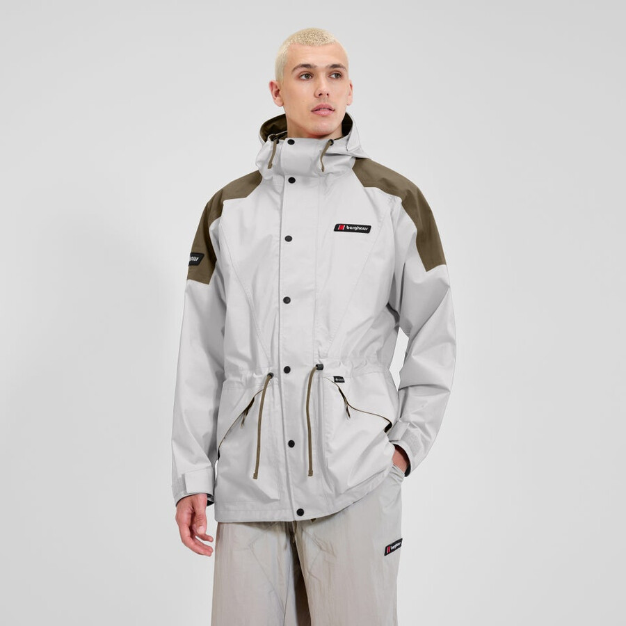 unisex meru la montaña gore-tex chaqueta marróngris berghaus