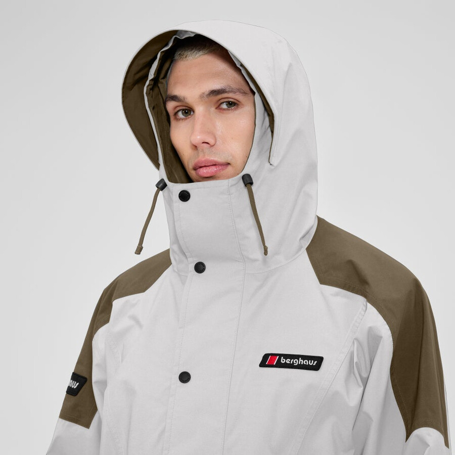 unisex meru la montaña gore-tex chaqueta marróngris berghaus